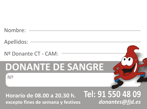Donor card