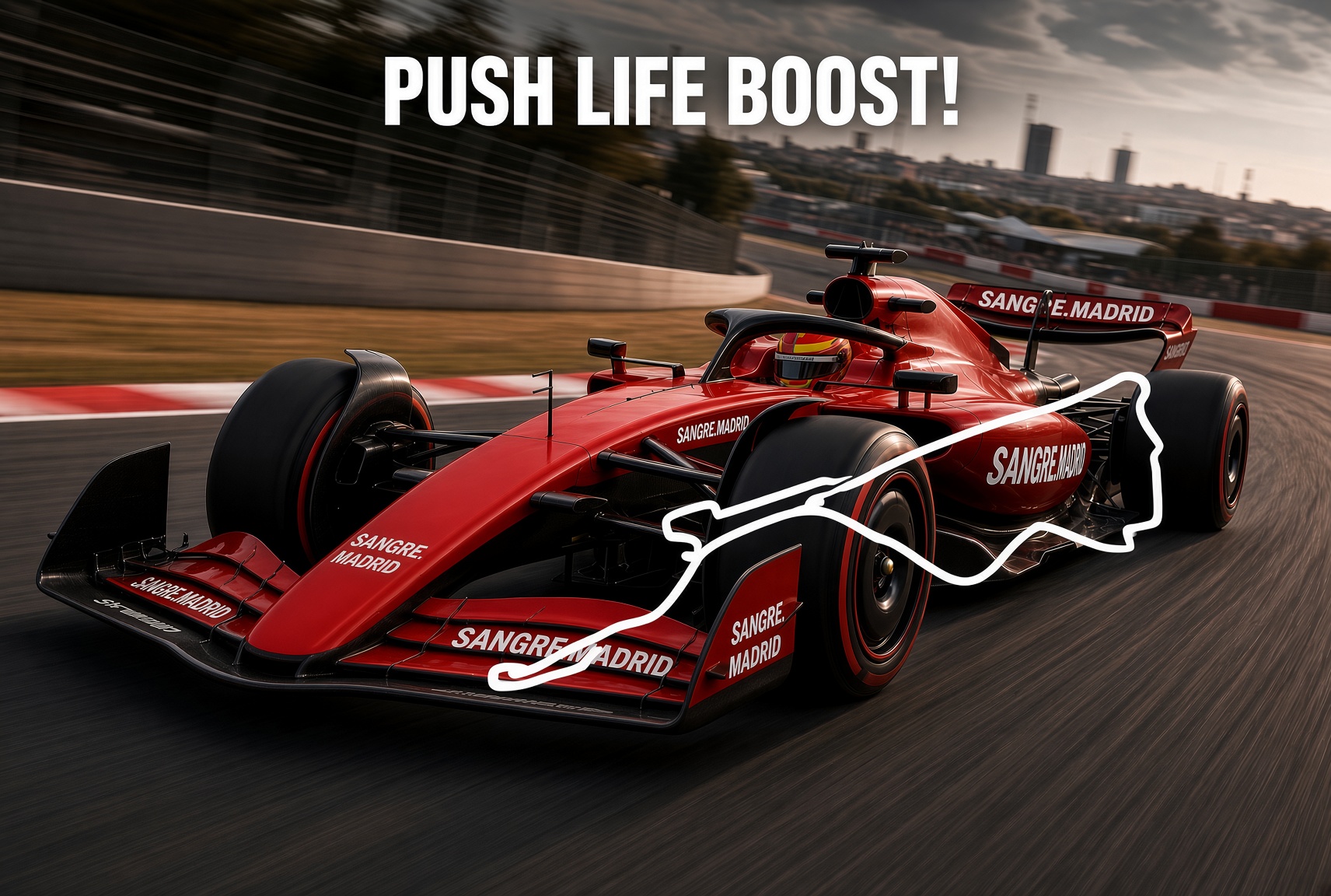 SANGRE.MADRID Formula 1 - Push Life Boost